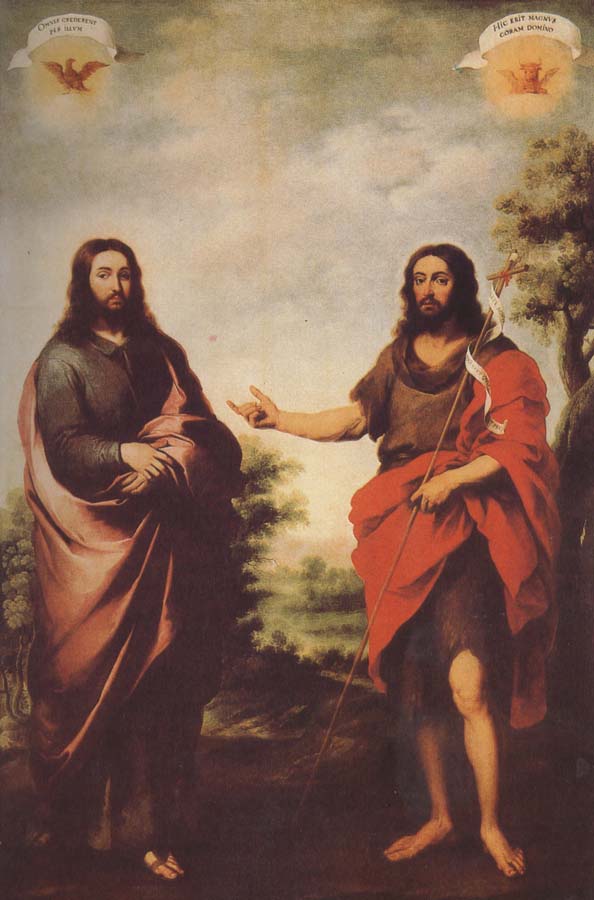 Bartolome Esteban Murillo John the Baptist to identify the Messiah